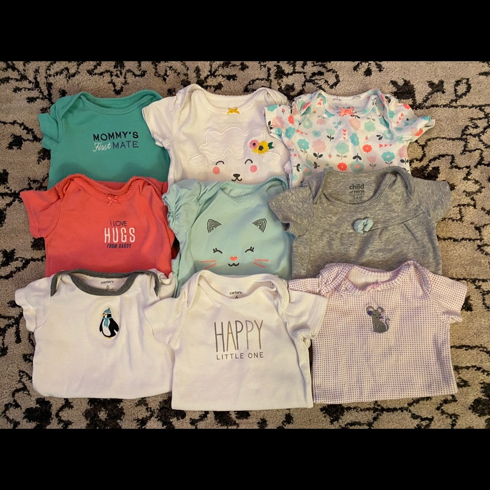 Carter’s 3-6 month Onesies